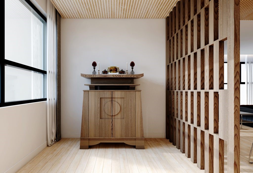 Các mẫu tủ thờ bằng gỗ Dổi đẹp được thiết kế chạm khắc tinh xảo