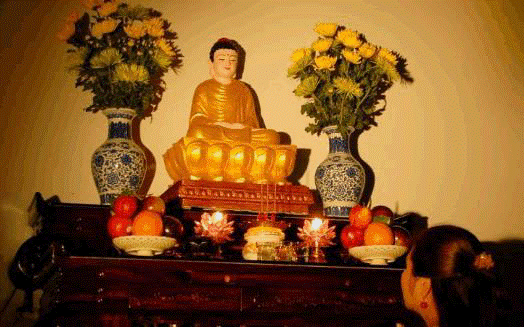 Top 50 mẫu bàn thờ Phật a di đà đẹp nhất
